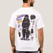 「伝説は生まれない」名言ストリートウェアTシャツ Tシャツ (裏面)