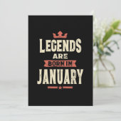 伝説は生まれ1月から1月の誕生日 サンキューカード (スタンド正面)