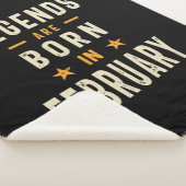 伝説は生まれ2月から2月の誕生日 シェルパブランケット (3/4)