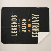 伝説は生まれ2月から2月の誕生日 シェルパブランケット (正面(横))