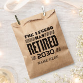 伝説は祖父退職した退職パーティーを持つ フェイバーバッグ (クリップ留めされた状態)