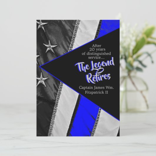 伝説は警察の引退パーティー 招待状 (スタンド正面)