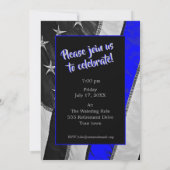 伝説は警察の引退パーティー 招待状 (裏面)