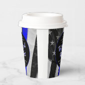 伝説は警察の引退パーティー 紙コップ (右)