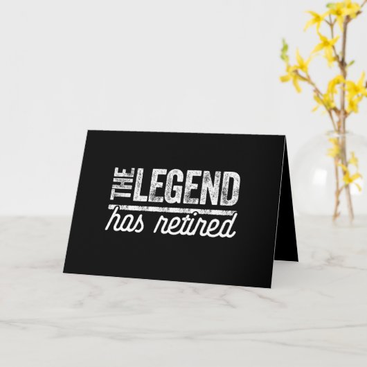 伝説は退職した カード (黄色い花)