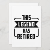 伝説は退職した サンキューカード (正面/裏面)