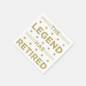 伝説は退職した スタンダードカクテルナプキン (角)
