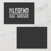 伝説は退職した 名刺 (正面/裏面)