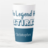 伝説は青退職した白の隠居者 カフェラテマグ (正面)