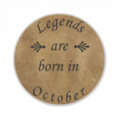 伝説は10月生まれの誕生日にある シール (正面)