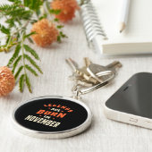 伝説は11生まれ月から11月の誕生日 キーホルダー (側面)