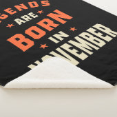 伝説は11生まれ月から11月の誕生日 シェルパブランケット (3/4)