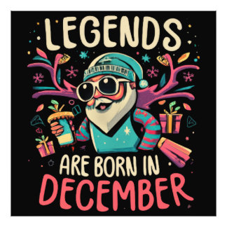 伝説は12月に生まれ誕生日ギフトアイディア フォトプリント