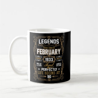伝説は1933生まれ年2月90誕生日にあった コーヒーマグカップ