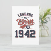 伝説は1942年の生まれ誕生日ギフトに含まれる サンキューカード (スタンド正面)