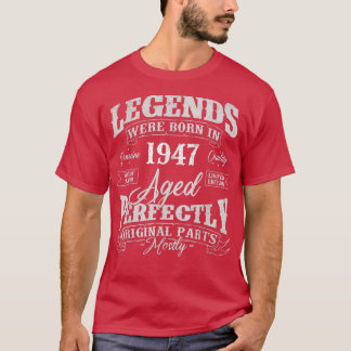伝説は1947生まれ年の誕生誕生日 Tシャツ