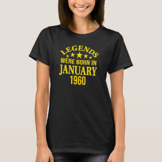 伝説は1960生まれ年1月63誕生日 Tシャツ