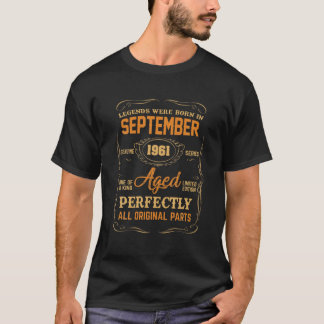 伝説は1961生まれ年9月60誕生日 Tシャツ