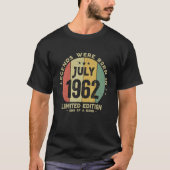 伝説は1962生まれ年7月のヴィンテージ60誕生にあった Tシャツ (正面)