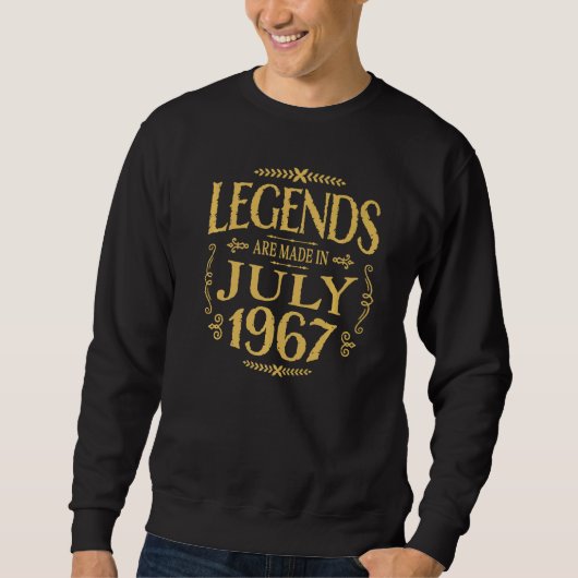 伝説は1967年7月誕生日 スウェットシャツ (正面)
