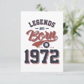 伝説は1972年の生まれ誕生日ギフトに含まれる 出欠カード (スタンド正面)
