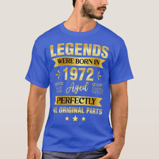 伝説は1972生まれ年の誕生日 Tシャツ