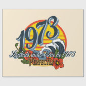 伝説は1973生まれ年に生まれた ラッピングペーパー (フラット)