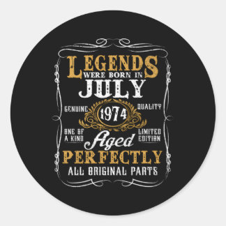 伝説は1974生まれ年7月に49のために ラウンドシール