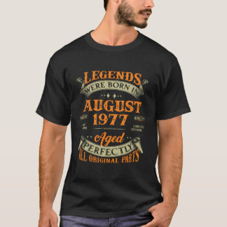 伝説は1977生まれ年の46威厳があるthにあった tシャツ