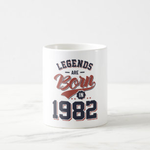 伝説は1982年の生まれ誕生日ギフトに含まれる コーヒーマグカップ