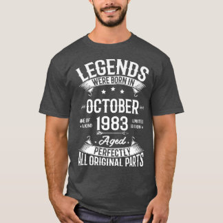 伝説は1983生まれ年10月39誕生日39 Tシャツ