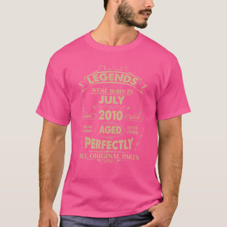 伝説は2010生まれ年7月12誕生日12Yeにあった Tシャツ