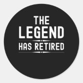 伝説は2022年の退職したギフトを持っている ラウンドシール (正面)