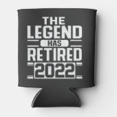 伝説は2022年の退職した退職パパギフトを持つ 缶クーラー (正面)