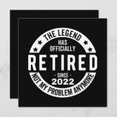 伝説は2022年退職したに公退職した式に アドバイスカード (正面/裏面)