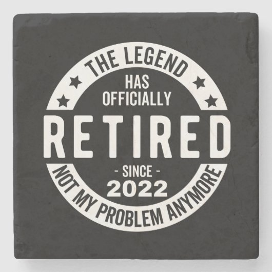 伝説は2022年退職したに公退職した式に ストーンコースター (正面)