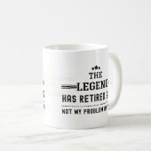 伝説は2022退職した年の私の問題ではない コーヒーマグカップ (正面右)