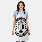 伝説は2023年退職したに公退職した式に エプロン (着用した状態)