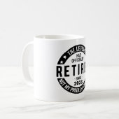 伝説は2023年退職したに公退職した式に コーヒーマグカップ (正面左)