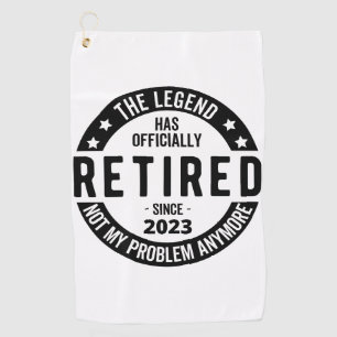 伝説は2023年退職したに公退職した式に ゴルフタオル