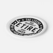 伝説は2023年退職したに公退職した式に ペーパープレート (アングル)