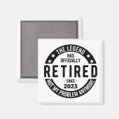 伝説は2023年退職したに公退職した式に マグネット (正面/裏面)