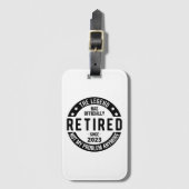 伝説は2023年退職したに公退職した式に ラゲッジタグ (正面縦)