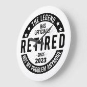 伝説は2023年退職したに公退職した式に ラージ壁時計 (傾斜)