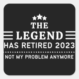 伝説は2023退職した年の私の問題ではない スクエアシール