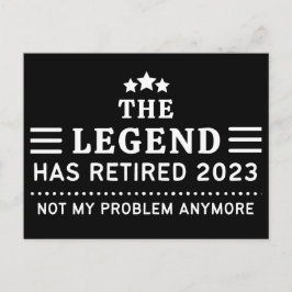 伝説は2023退職した年の私の問題ではない ポストカード