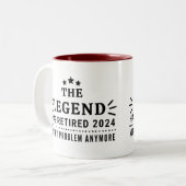 伝説は2024退職した私のプロブ引退ではない ツートーンマグカップ (正面左)