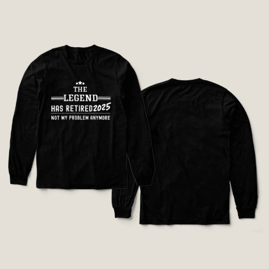 伝説は2025退職した年に私の問題ではなくなった トライブレンドＴシャツ (デザイン 正面＆背面)