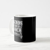 伝説は3月に生まれる 限定版 誕生日 コーヒーマグカップ (正面左)