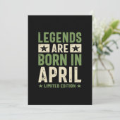 伝説は4月に生まれる - 4月生まれの誕生日 招待状 (スタンド正面)